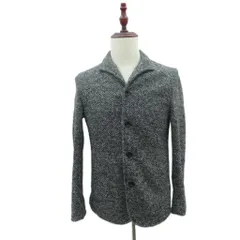 ニコルクラブ NICOLE CLUB ニットジャケット 上着 ミドル丈 48 グレー ショールカラー /SY22 ■GY59