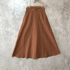 FREAK'S STORE フリークスストア VINTAGE チェック スカート オレンジ Fサイズ 〇□