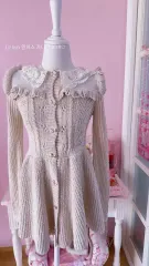 ピンクセスヴィンテージ LIZ LISA 古典 ニット ONE PIECE カーディガン