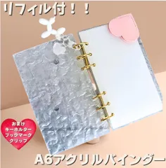 A6アクリルバインダー 韓国 もこもこ saving 家計簿 クリア