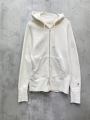 DRESSTERIOR ドレステリア 裏起毛 ジップアップD刺繍 ロゴ スウェット フルジップパーカー シンプル size2/ホワイト  ■◇ レディース