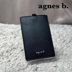 agnes b. アニエスベー レザー パスケース 定期入れ ブラック
