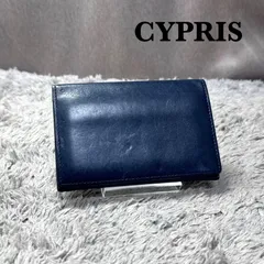 CYPRIS キプリス レザー 名刺入れ カードケース ネイビーのサムネイル