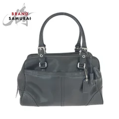 COACH コーチ ブラック 黒 シルバー金具 レザー E060-8A69 ハンドバッグ トートバッグ レディース 600428【中古】
