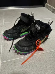 ナイキ オフホワイト エアフォース1 ミッド SP ブラック 235