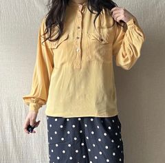 Vintage YVES SAINT LAURENT リネン シルク ブラウス - メルカリ