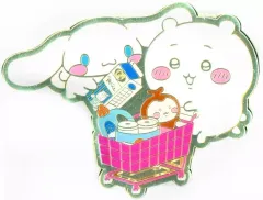 【中古】バッジ・ピンズ ちいかわ＆シナモロール 「ちいかわ なんか小さくてかわいいやつ×サンリオキャラクターズ トレーディングスーパーマーケットなピンズコレクション!」