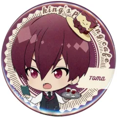 【中古】バッジ・ピンズ [単品] 狗丸トウマ 缶バッジ 王様プリンカフェVer. 「アイドリッシュセブン×animatecafe」