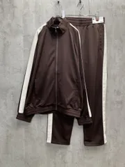 新品 GU ジーユー トラック ジャケット パンツ セットアップ sizeL×M/ダークブラウン ■◇ メンズ