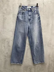 AZUL BY MOUSSY アズールバイマウジー ハイウェストデニムワイド? パンツ sizeS/ライトブルー ■■ レディース