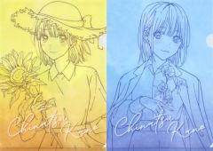 [중고] 클리어 파일 가노 치카(단색) A4 클리어 파일 2장 세트 [타이토 복권 아오의 자코 Seasonal flowers] G상