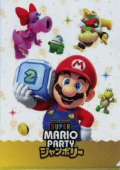 【中古】クリアファイル 集合(マリオメイン) オリジナルA4クリアファイル 「スーパー マリオパーティ ジャンボリー×セブンイレブン」 対象アイス購入特典