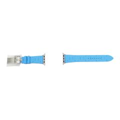 [명동] 헤르메스 심플 투르 키림 라이트 블루 실버 쇠장식 애플 워치 벨트 42mm 시계 액세서리