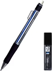 トンボ鉛筆 マークシート用シャーペン 1.3ｍｍ モノワーク (MONO消し付きシャーペン・シャープ芯セット) HB 太芯 モノカラー PCB-251