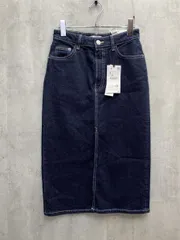 新品 ZARA ザラ タイト デニムスカート sizeUSA S/ネイビー  ■■ レディース