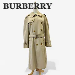 80s 英国製ヴィンテージ Burberrys バーバリーズ トレンチコートノバチェック 裏地 ベルト付き メンズ L相当