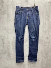 Nudie Jeans ヌーディージーンズ イタリア製 ストレッチ スリム テーパード デニムパンツ sizeW32L32/ネイビー ■■ メンズ