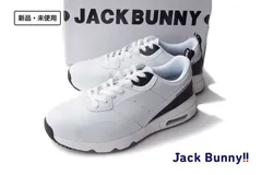 新品 ジャックバニー JACK BUNNY AIR SOLE シューズ メンズゴルフシューズ ホワイト×ブラック 26.5