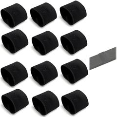 【Popular Item】Black 12-Pack, 38mm Wide, Belt Fastener, Elastic Elastic, Men's Belt Keeper, Belt Loop, Belt Clip, Elastic Belt