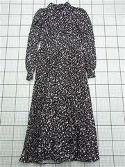 ◇ Θ アンドクチュール And Couture 花柄ロングワンピース ブラック系 レディース 38 E  【1603230010710】