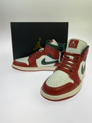 【中古品】NIKE ナイキ AIR JORDAN 1 MID SAIL PURE PLATINUM REDSTONE MIDNIGHT GREEN DQ8426-105 エアジョーダン1 ミッド スニーカー メンズ【160-260403-em-71-min】