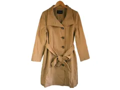 k03260318101　INDIVI　サイズ表記無し　Brown　　アウター　コートロング丈　秋冬