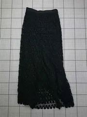 ◇ ⊂ ルクールブラン le.coeur blanc レーススカート ブラック系 レディース 36 E  【1603230028630】