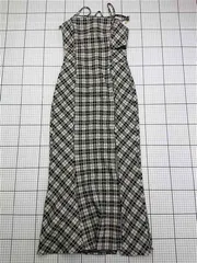 ◇ ⊂ リップサービス LIP SERVICE チェック柄ロングワンピース Sサイズ レディース E  【1603230028616】