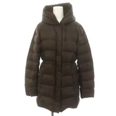 23区 オンワード樫山 洗える シレータフタショートダウンコート アウター ジップアップ 40 茶 ブラウン /HK ■OS ■SH