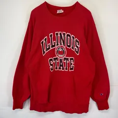 古着 80's/80年代 ヴィンテージ チャンピオン Champion USA製 スウェット リバースウィーブ カレッジロゴ トレーナー 2XL  レッド メンズ