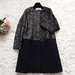極美品✨23AW ADORE ヘリンボーンツイード ノーカラーコート 38 - メルカリ
