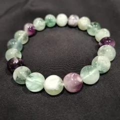 10mm エンジェルフェザーフローライト　ブレスレット　レインボー　1
