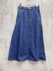 N. エヌ ナチュラルビューティーベーシック 166-9120051 サイドフレアデニムマキシスカート sizeM/青 ■■ レディース