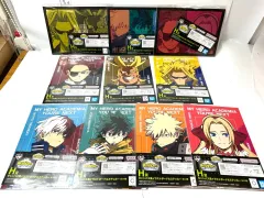 一番くじ 僕のヒーローアカデミア THE MOVIE ユアネクスト H賞 キャンバス風 イラストボード＆ステッカー 全10種 コンプリートセット 緑谷出久 爆豪勝己 オールマイト 他 4/3