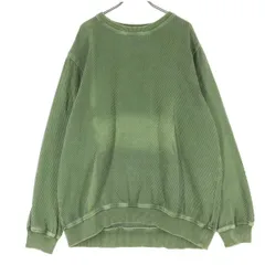 ZARA ザラ 長袖 コットン ニット L ライトカーキ メンズ 古着