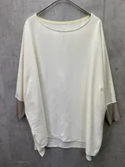 COLLAGE GALLARDAGALANTE コラージュガリャルダガランテ ジャージ袖リブTブラウス sizeF/クリーム  ■◆◎レディース