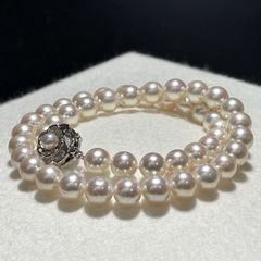 照り最強&特大珠✨️ あこや真珠 パール ネックレス 約9~9.5mm 本真珠 
