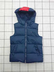 ◇ ⊇ トミー ヒルフィガー TOMMY HILFIGER ダウンベスト ネイビー系 128 キッズ E  【1603230027381】