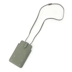 メゾンマルジェラ 4ステッチ フォンポーチ フォンホルダー ショルダーポシェット ショルダーバッグ タイム系 SA1VZ0008 グリーン【中古】