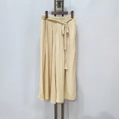 (JJ29644)ザラ プリーツ ワイド パンツ M(28)