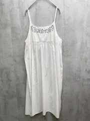 SM2 サマンサモスモス 刺繍 キャミソール ワンピース sizeF/白  ■◆ レディース