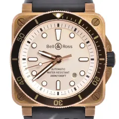 ベル＆ロス Bell＆Ross BR0392-D-WH-BR-SCA BR-03 ダイバー 世界限定 999 本 自動巻き メンズ 美品 箱・保証書付き A#146715のサムネイル