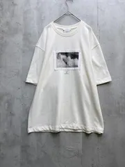ZARA ザラ プリント Tシャツ sizeL/オフホワイト  ■◆ レディース