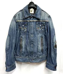 DIESEL｜ディーゼル  ヴィンテージ加工 バックプリント デニムジャケット Gジャン