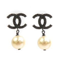 CHANEL✨ ココマーク ピアス ストーン パール 揺れる シャネル - メルカリ