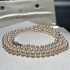 照り最強【WGK14/ホワイトゴールド】MIKIMOTO/ミキモト アコヤ真珠 パール ロングネックレス 6.49～7.00㎜ 79㎝ 48.4g あこや 本真珠 SS218のサムネイル