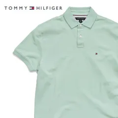 トミーヒルフィガー【TOMMY HILFIGER】IM1985 CLASSIC FIT POLO ポロシャツ 半袖 メンズ スポーティー MINT ミント ロゴ