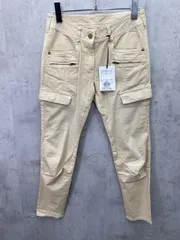 新品 PLST プラステ マルチポケット ストレッチ スリムテーパード カーゴ パンツ size0/ライトベージュ  ■◇◎レディース