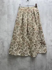 新品 TOCCO closet トッコクローゼット ゴブランフラワージャガードフレア スカート sizeM/グリーン  ■◇ レディース