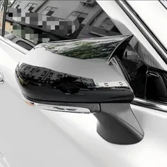 【送料無料】トヨタ カムリ/アバロン専用 ドアミラーカバー 牛角型デザイン 交換式 黒/カーボン調 高級感アップ スポーティな印象 簡単取付 ドレスアップ効果